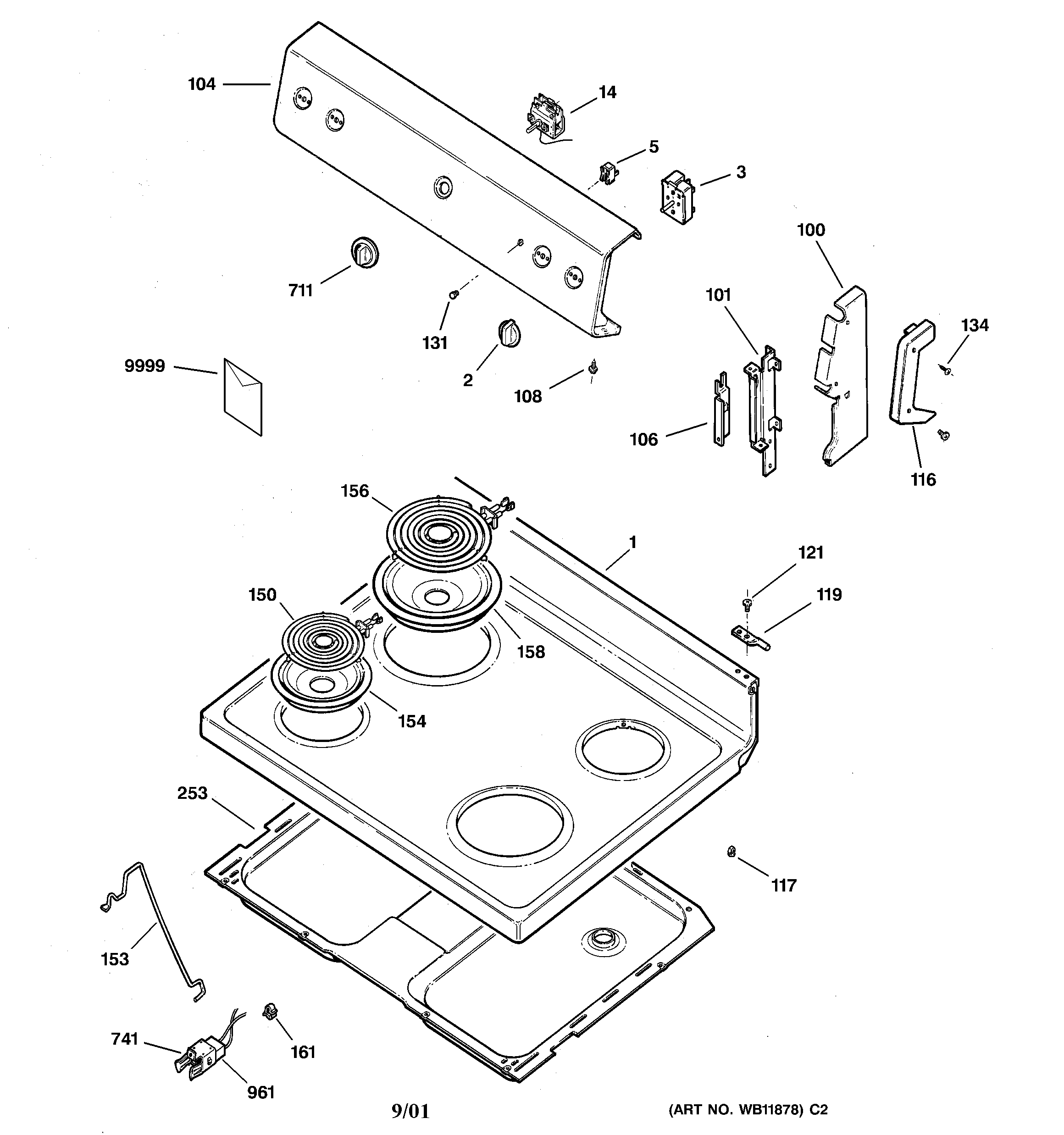 CONTROL PANEL & COOKTOP