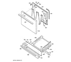 Hotpoint RGB524PEA3WH door & drawer parts diagram