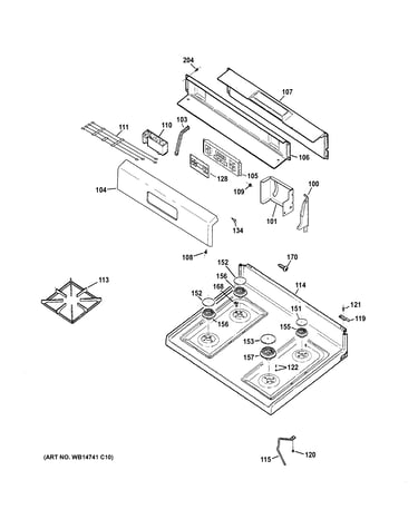 Control panel & cooktop