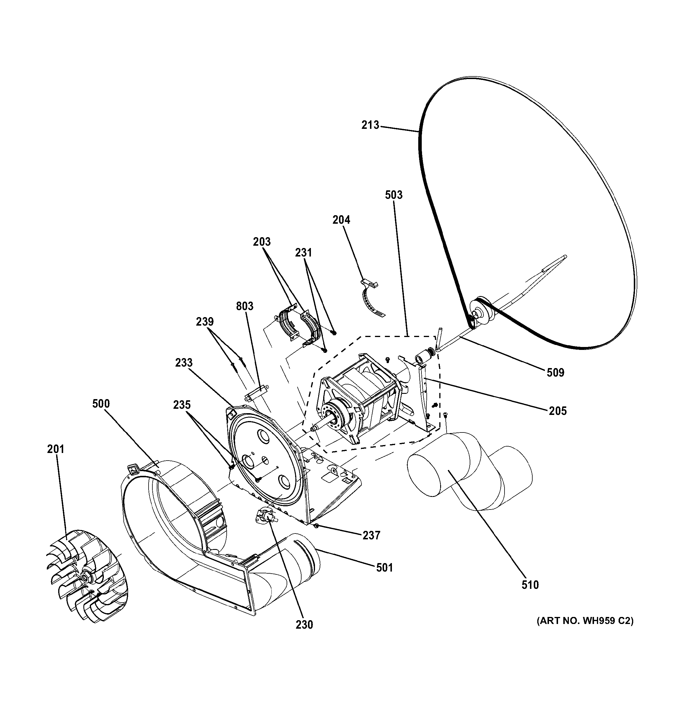 Blower & motor assembly