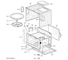 GE JK3800DH1BB oven cavity parts diagram