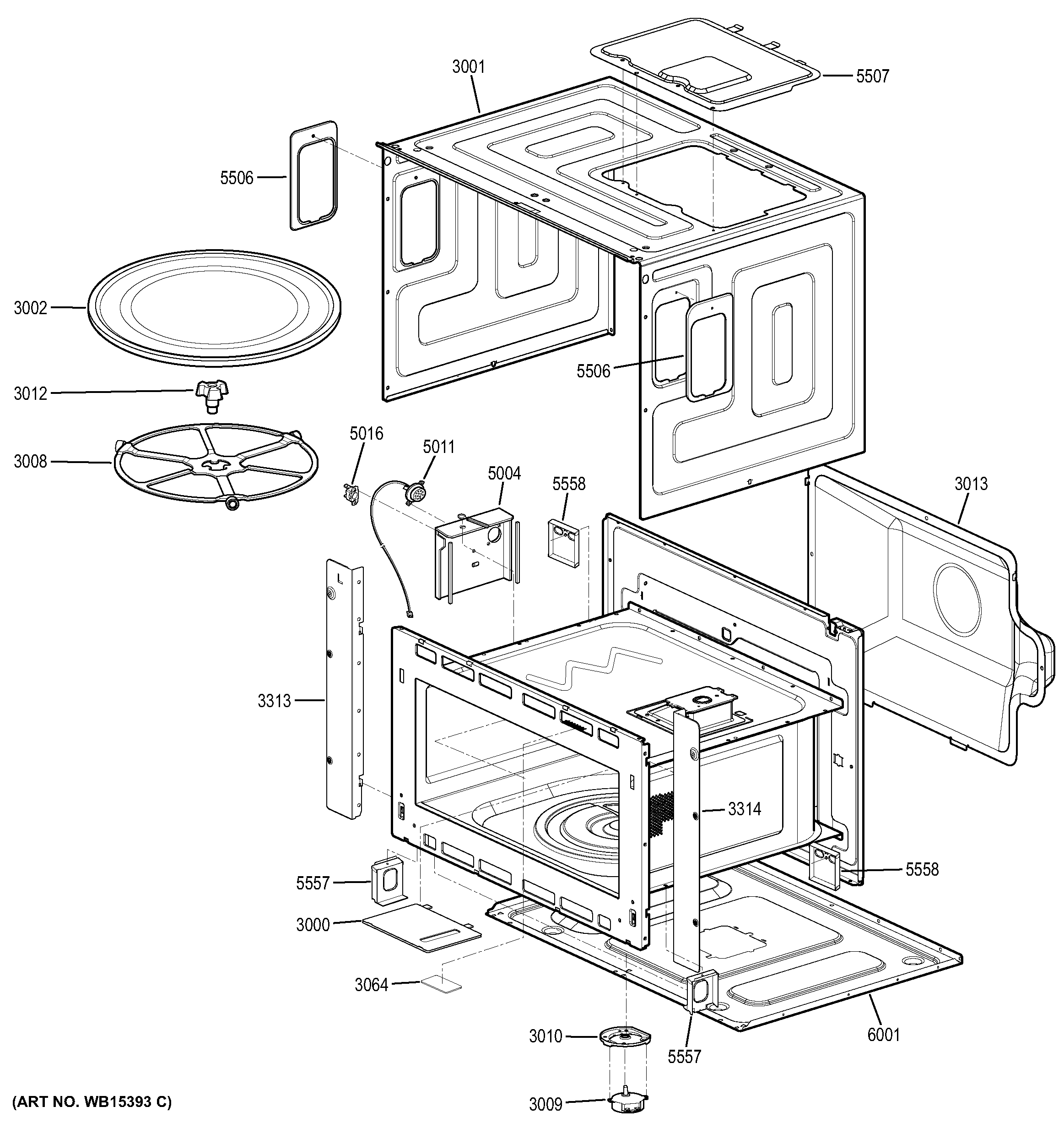 Oven cavity parts