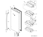 GE GFE29HMEIES fresh food door diagram