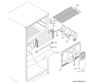 GE GIE18GTHBRBB freezer section diagram