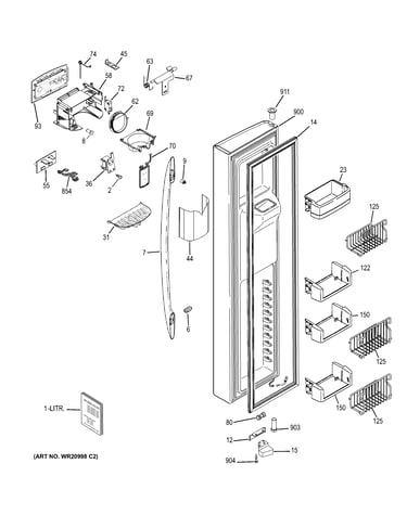Freezer door