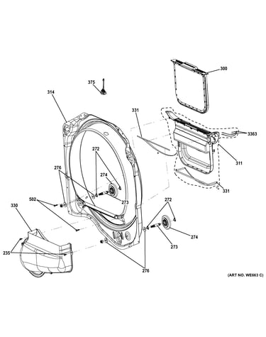 Front roller support