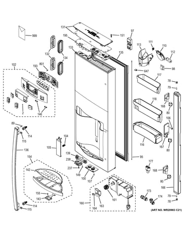 Dispenser door