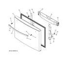 GE GFE27GGDEBB freezer door diagram