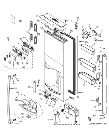 Dispenser door