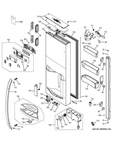 Dispenser door