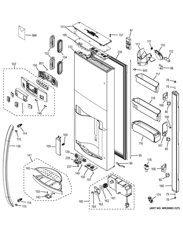 Dispenser door