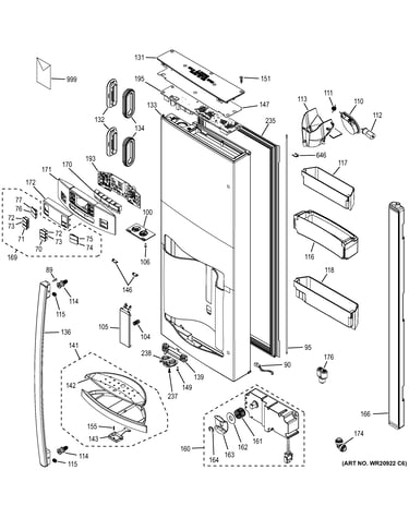 Dispenser door