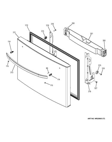 Freezer door