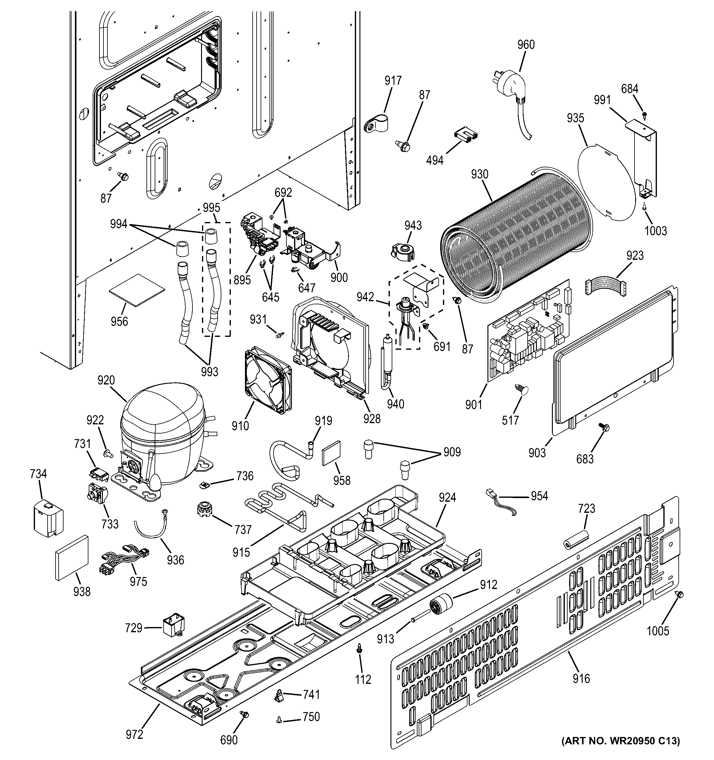 Machine compartment