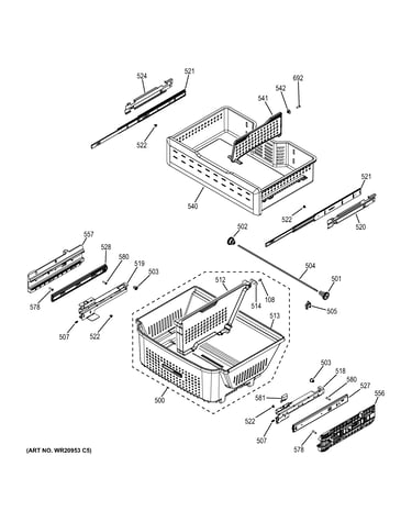 Freezer shelves