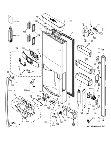 Dispenser door