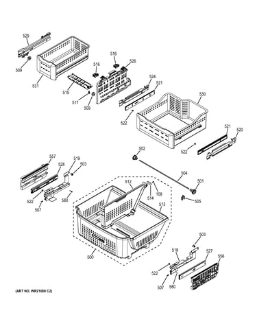Freezer shelves