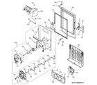 GE PYE23KSDCSS ice maker & dispenser diagram
