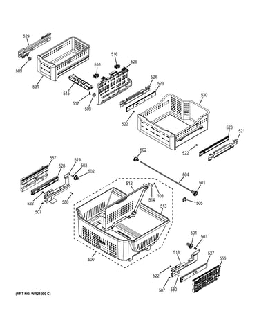 Freezer shelves