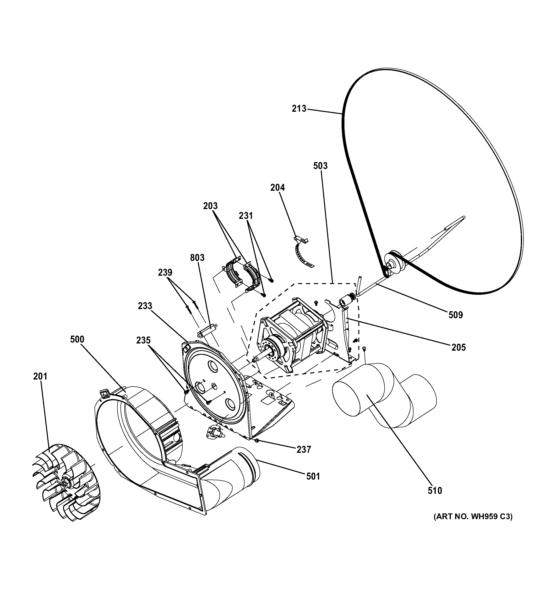 BLOWER & MOTOR ASSEMBLY