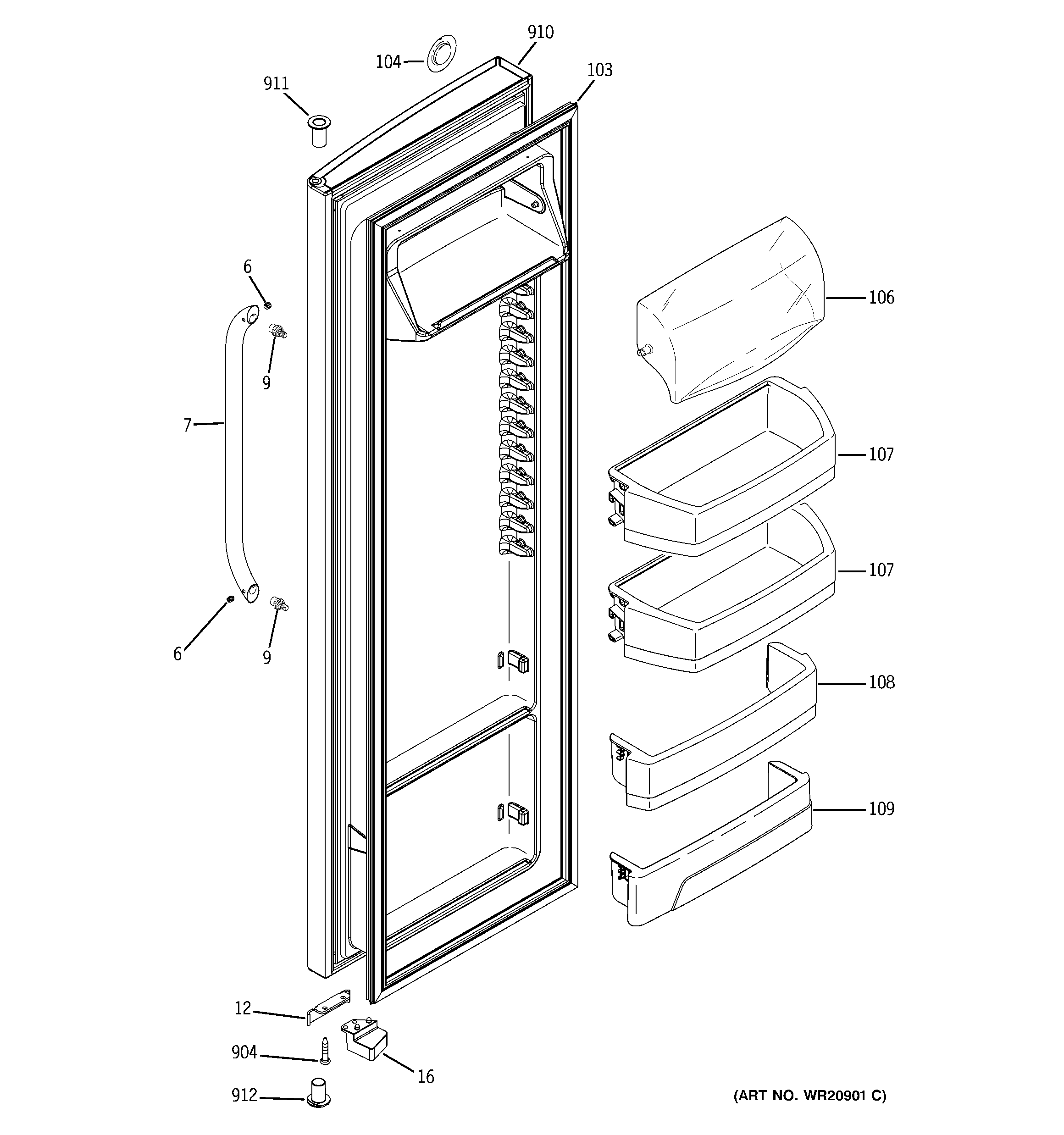 Fresh food door