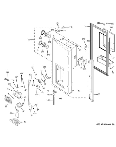 Dispenser door