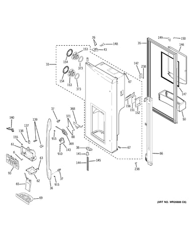 Dispenser door