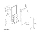 GE PGSS5RKZJSS fresh food door - rh diagram