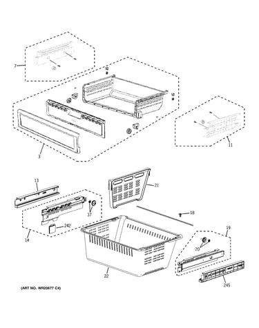 Freezer shelves