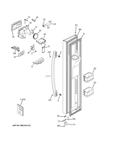 Freezer door