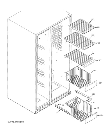 Freezer shelves