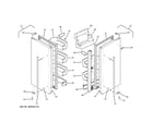 GE ZFGB21HZJSS fresh food doors diagram