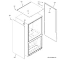 GE ZFGB21HZJSS clad components diagram