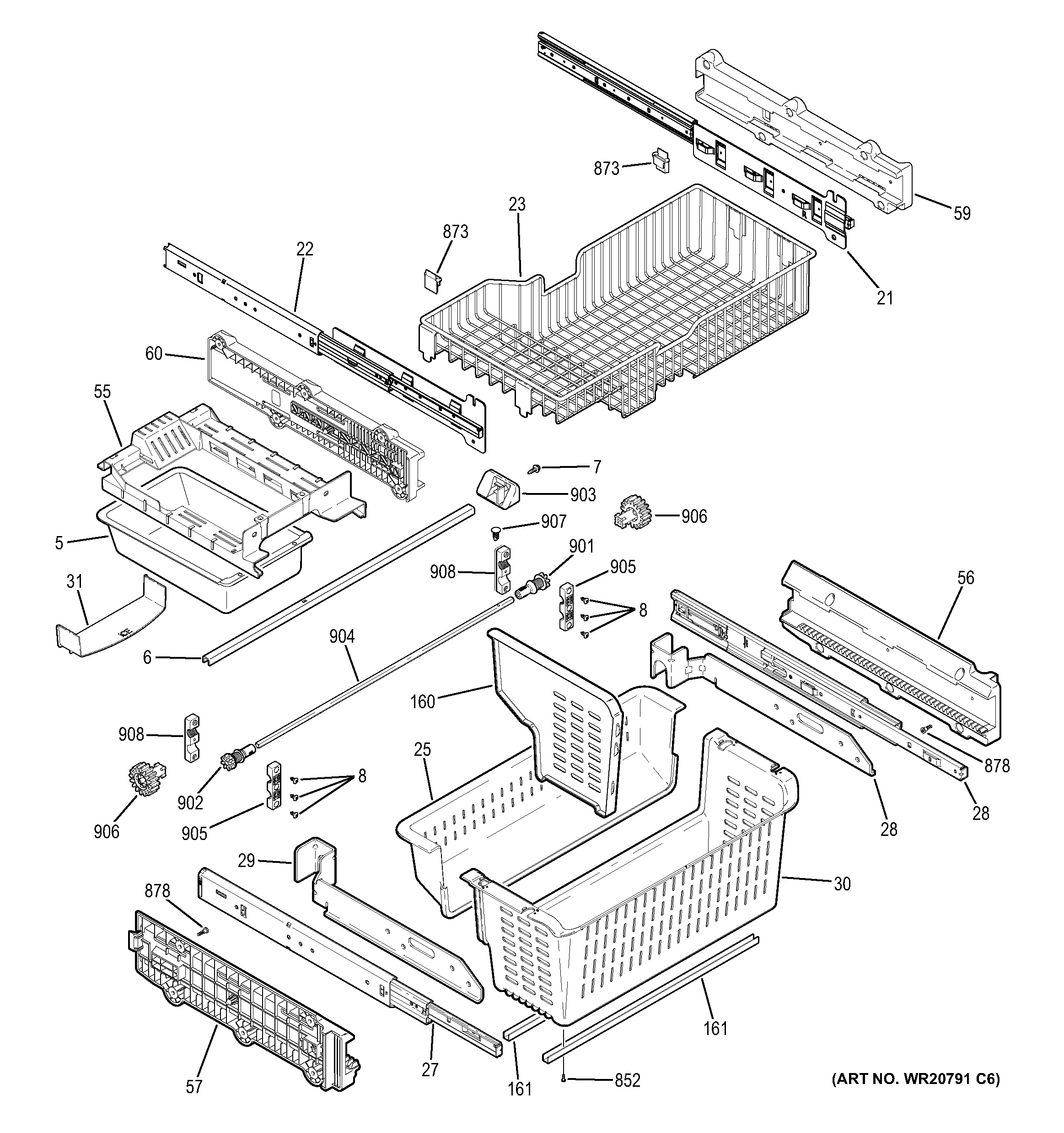 Freezer shelves