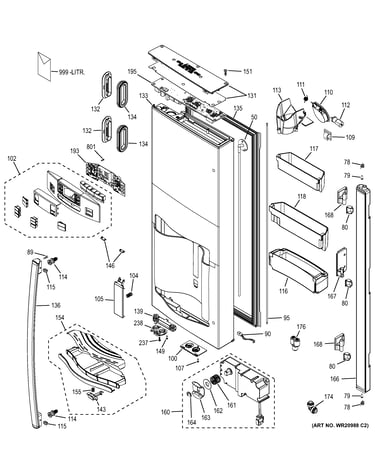 Dispenser door
