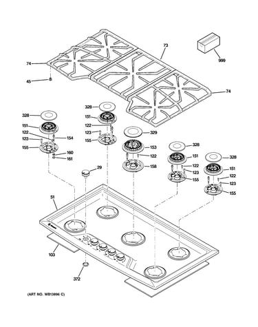 Control panel & cooktop