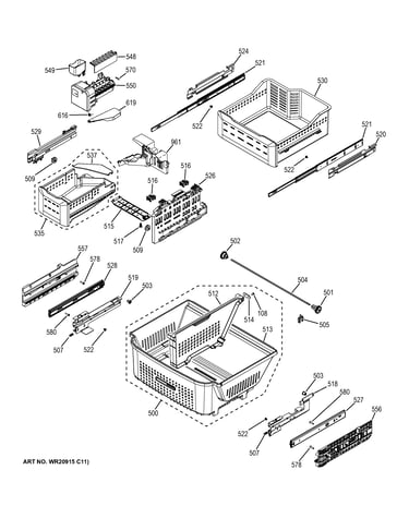 Freezer shelves