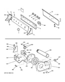 Backsplash, blower & motor assembly