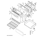 Hotpoint RB780DH1WW door & drawer parts diagram