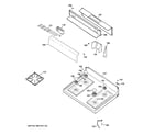 Hotpoint RGB526DEH1BB control panel & cooktop diagram