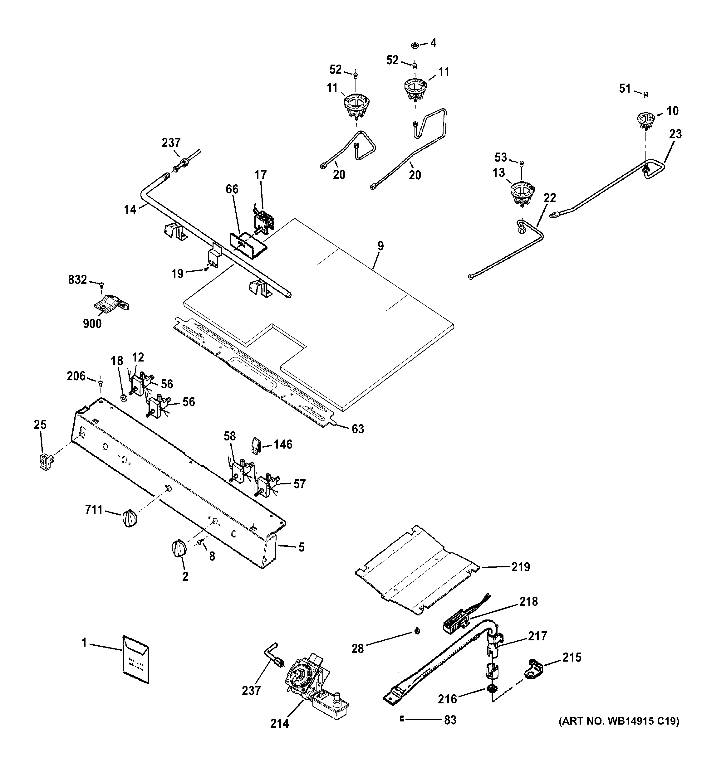 Gas & burner parts