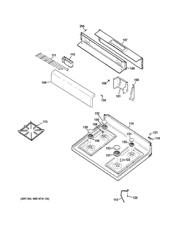 Control panel & cooktop