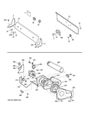 Backsplash, blower & motor assembly