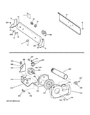 Backsplash, blower & motor assembly
