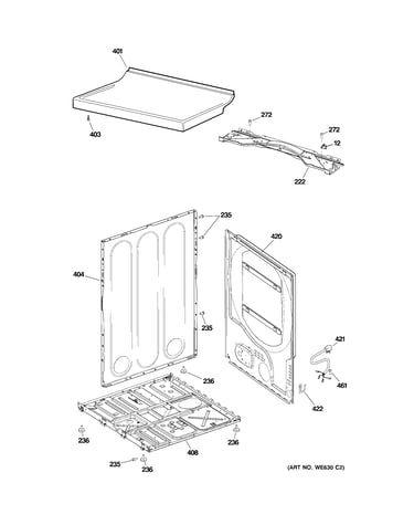 Cabinet & top panel