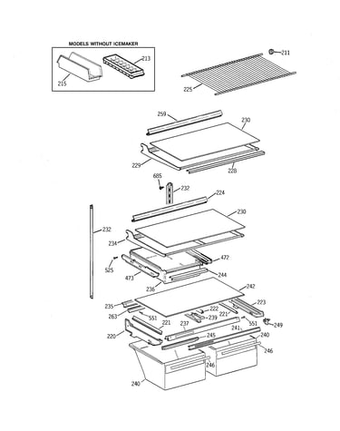 Shelf parts