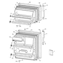 Hotpoint CTT18EABHRWW doors diagram