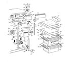 Hotpoint CST25GRBBWW fresh food section diagram
