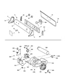 Backsplash, blower & drive assembly