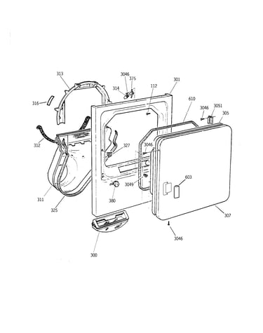 Front panel & door